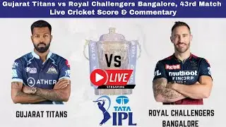 🔴IPL 2022  - GT vs RCB | Gujarat Titans vs Royal Challengers Bangalore | Live Cricket 19 Gameplay