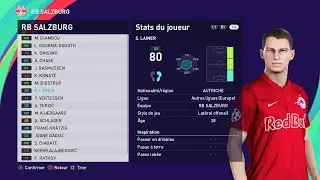 [PES 2021] RB SALZBURG players - season 2025/2026
