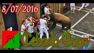 2&ordm; Segundo Encierro SAN FERM&Iacute;N 2016 - Cebada Gago (8/07/2016)