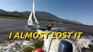 Sailing a Topaz Solo: Battling Gusty Winds & Epic Waves