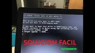 ERROR LEGACY BOOT OF UEFI MEDIA, This drive can only boot in UEFI mode SOLUCIÓN RÁPIDA | WillNetwork