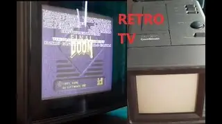 Goodmans C600 portable TV, vintage tech for retro gaming, cyberpunk, DC