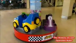 2000s Northern Leisure Coin Operated Carousel Kiddie Ride - Go Go Racer