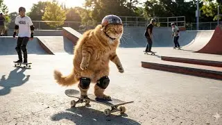 This kitty has better balance than me...