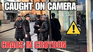 POLICE CATCH WANTED MAN! Violent Fight With Security 