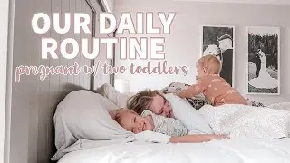 REAL DAY IN THE LIFE OF A PREGNANT MOM OF TWO | OUR DAILY ROUTINE | Autumn Auman