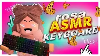 *very aesthetic* 🍑 Relaxing Peach Tower ASMR Obby Clicks and Taps Roblox Keyboard