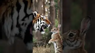 Tiger and Rabbit Hybrid Creation You Won't Believe #shorts #shortvideo