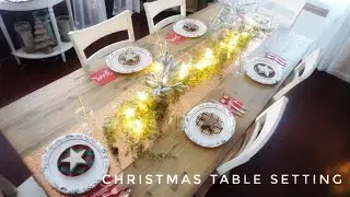 Christmas Dinner Set-Up | Holiday Tablescape Ideas | Inexpensive Christmas Decor