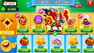 Dragon City: All DIVINE PASS Rewards + Redemption Conquest Dragon | FULL UNLOCKED 2022 😱