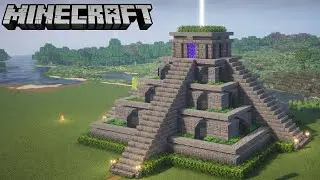 I Built a Temple with a Beacon in Minecraft Survival 🏯✨ | 20 Days Build