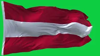 🚩Austria Flag Waving | GREEN SCREEN & CHROMA MATTE🚩