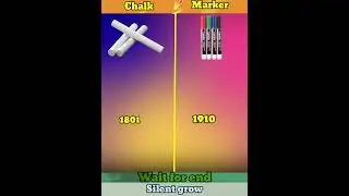 Chalk vs marker #chalk #marker