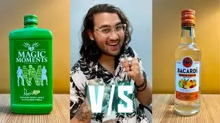 The Magic Moments Green Apple Vodka V/S The Bacardi Mango Chilli Rum | Cocktails | 18+Only |