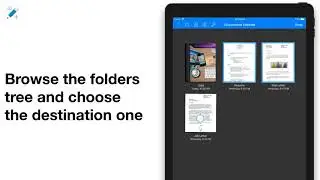 How to move documents into a folder