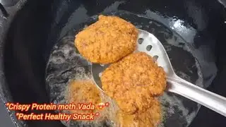 Moth Beans Vada Recipe | High Protein Crispy Snack | Evening Snack #MothBeansVada #HealthySnacks