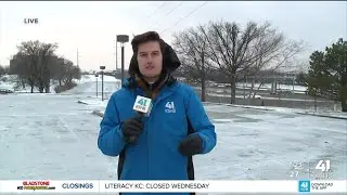 Grant at I-435 showing downed power lines