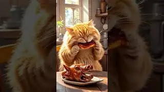 The Great Pig-napping & the Orange Cat cooked the Pig. #aivideo #cute #petcat #pets #aicooking