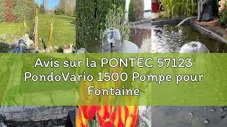 Avis sur la PONTEC 57123 PondoVario 1500 Pompe pour Fontaine, Noir
