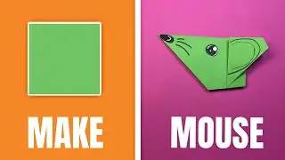 Origami Mouse for Kids | Easy Paper Folding Craft for Beginners