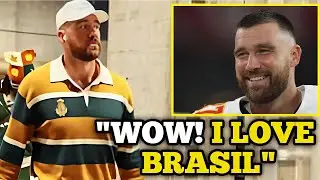 UNSEEN Clips Of Travis Kelce Emotional Wild Encounter With Brazilian fans and Swifties...