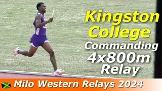 Kingston College In Control | Boys 4x800m Relay Open | Milo Western Relays 2024