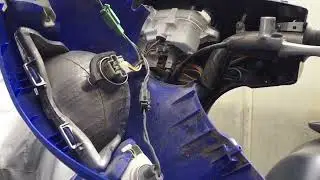 不動だったボロい原付を直して行く！アドレスV50【メンテナンス】⑥ウインカーエアフィルター交換