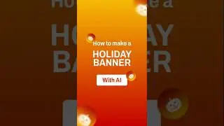 Design happy holiday banners with AI for free