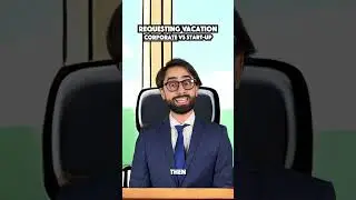 Corporate vs Startup vacation vibes #corporate #job #startup  #skit #comedy #funny #parody #satire