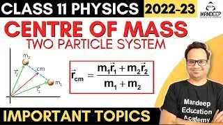 Centre of mass of two particle system | Physics Class 11 Important Derivations