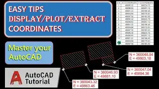 AutoCAD Coordinate Systems Explained | Export to Excel & Import Back | Simple Guide for Beginners