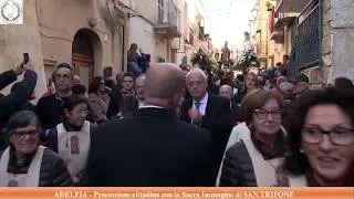 ADELFIA - Processione della Sacra Immagine di SAN TRIFONE per le vie del paese