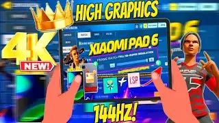 XIAOMI PAD 6 144HZ + 60FPS WIPES IN BLACK MARKET 🔥CODM /5 Fingers claw/❤️HIGH + MAX FRAME RATE