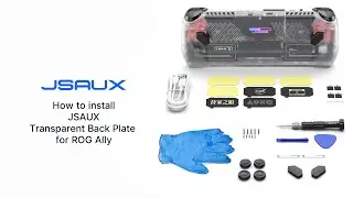 Installation Tutorial: RGB & Heat Sink Transparent Back Plate PC0110 for ROG Ally (new)