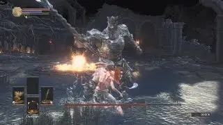 Dark Souls III - Champion Gundyr Boss Fight (SL1 Deprived, No Damage, Boss Arena)