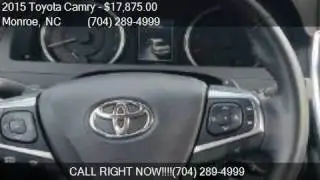 2015 Toyota Camry SE 4dr Sedan for sale in Monroe, NC 28110