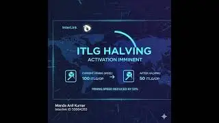 ITLG Halving Activation Imminent #itl #itlg #itlx