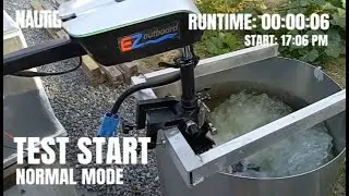 ELECTRIC EZ OUTBOARD ENGINE GM EZ X05 MOTOR TEST -  PERFORMANCE AND BATTERY LIFE REVIEW