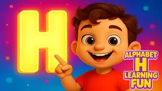 Alphabet H Learning Fun : 10 Words, Shapes & Positions for Kids Education