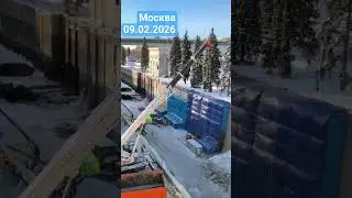 Канал им.Москвы осушили. #москва #канал #ремонт #стройка