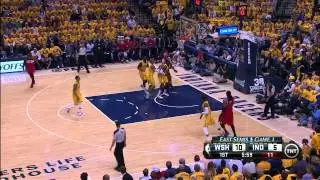 John Wall defense - consecutive chase down blocks - 2014.05.04