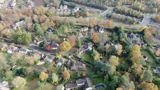 Drone footage of a plot in Camberley, Surrey