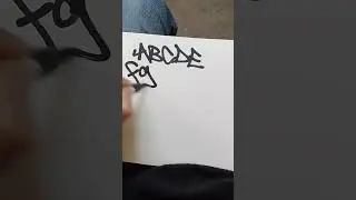 how to tag graffiti letters part1 #shorts