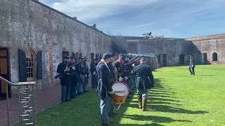 Civil War Union Army Rifle Inspection with the 45th Massachusetts, Part 2.