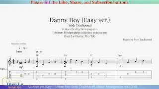 Another ver. Easy -  Danny Boy (Irish Traditional) Guitar Arrangement with TAB