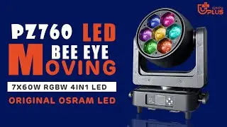 PZ760--7*60W Wash zoom & Bee eye moving head