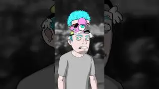 BRAIN INVADER #phonk #animation #animatedshort #digitalart #cartoon #meatcanyon #memeanimation #meme