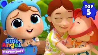 Top 5 melhores episódios da mamãe 🩷 Little Angel Brasil | Músicas Infantis em Português