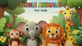 Jungle Animals for Kids 🐘🦁 | Stop Motion Animal Story | Learn with Fun