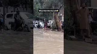 When rain hits Karachi😂😂 #funny #comedy